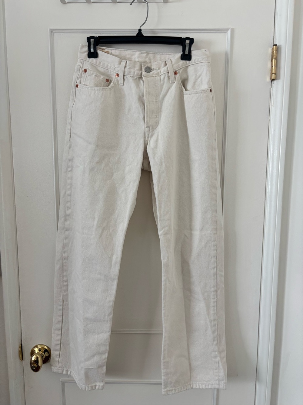 Levi's Premium 501 '90s Off-White Straight Leg Women’s Jeans